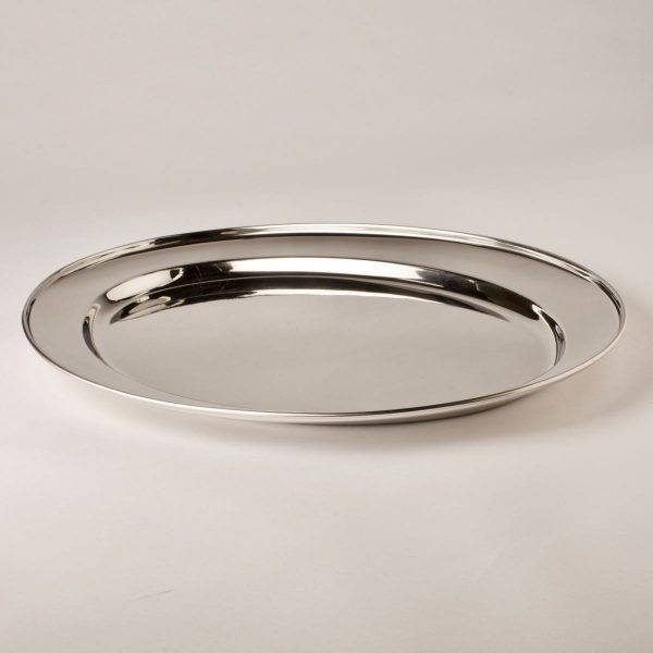 Platter, stainless steel, oval