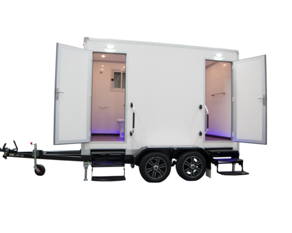 Luxury Twin Toilet Trailer for Weddings & Events